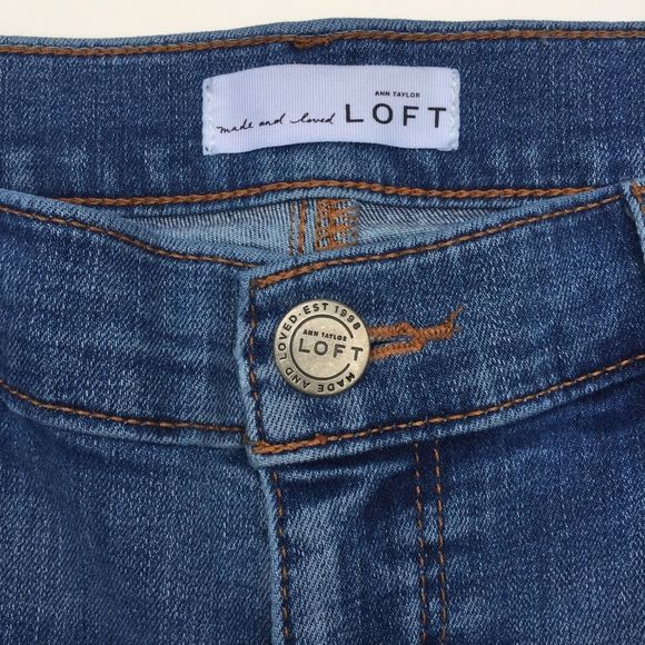 Loft Skinny Crop Stretch Midrise Inseam 27.5 in. - Picture 2 of 6